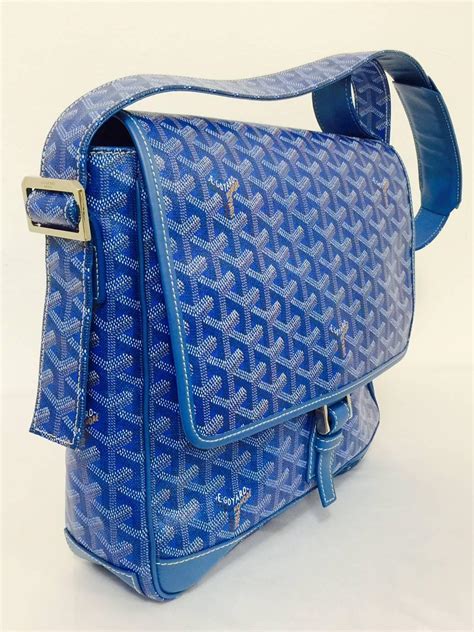 goyard blue goyardine urbain messenger cross body shoulder bag|goyard crossbody bag.